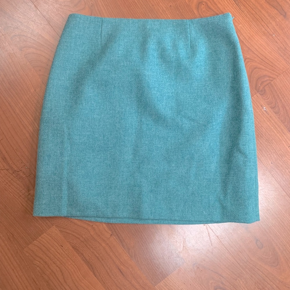 Teal Boden wool skirt, US size 8